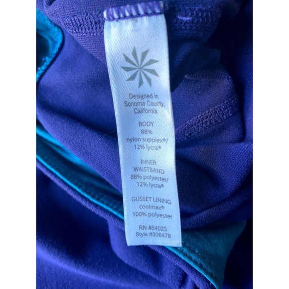 Athleta Purple KickBooty Yoga Pants Size Medium - Picture 4 of 7